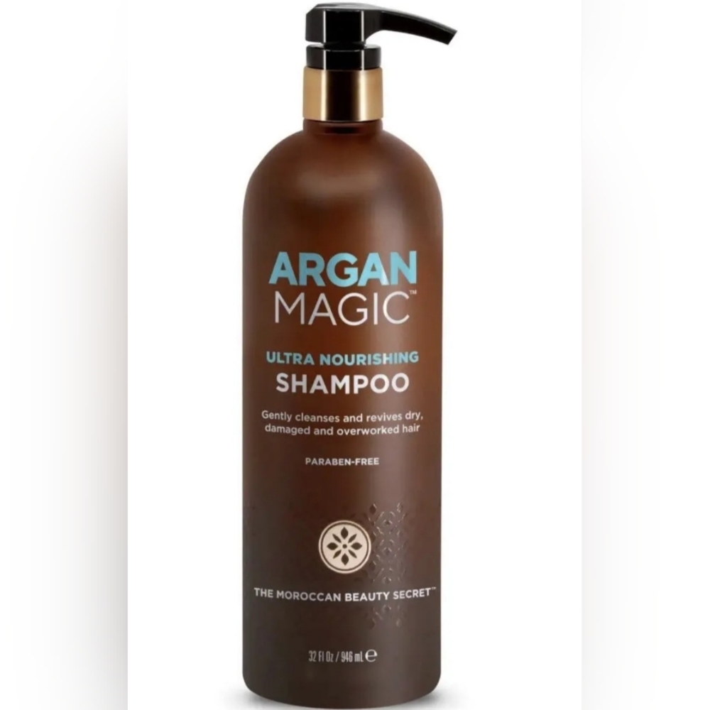 Argan Magic Ultra Rich Nourishing Hair Antioxidant Shampoo for Soft Hair, 32 oz